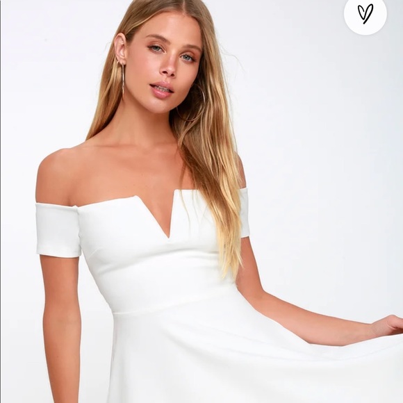 Lulu’s Play the Party Plum Purple Off-the-Shoulder Skater Dress - BLACK - Picture 2 of 9